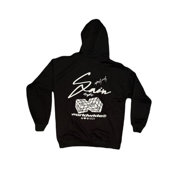 INTERNATIONAL BLACK HOODIE