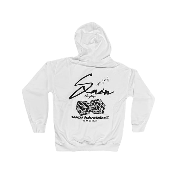INTERNATIONAL WHITE HOODIE